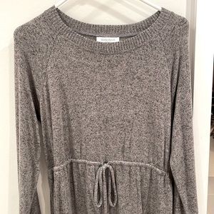 Motherhood Maternity tie waist sweater dress, size medium